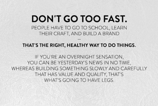 Building fast is not building well !