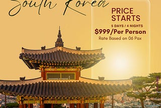 “Big adventure, small price — explore Korea with our affordable packages!”