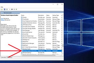 What is Windows Audio Endpoint Builder service And How To Start/Stop It