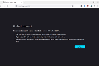 SvelteKit — “Problem loading page” on Firefox
