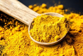 Turmeric in powdered form