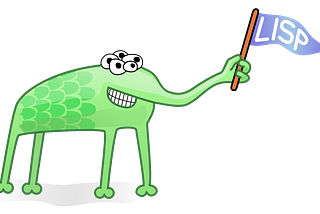 Alien LISP mascot by Conrad Barski, M.D.