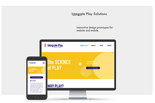 Integrate Play Solutions — UI Design