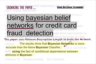 Understanding — “Using bayesian belief networks for credit card fraud detection”
