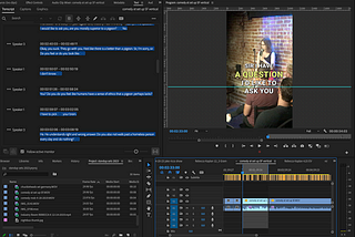 Adobe Premiere video editing interface