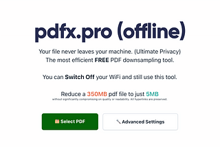 100% Privacy: PDF FileSize Compressor (Online tool that works Offline)