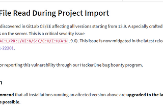 CVE-2021–22201: Arbitrary file read on Gitlab