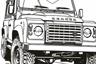 “Explore Adventure with Land Rover Defender Coloring Pages”