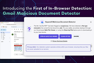 SquareX Malicious File Detector, Online Privacy and Security