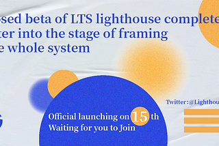 LTS lighthouse completed