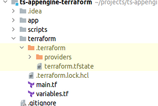 Define a Node.js App Engine application in Terraform