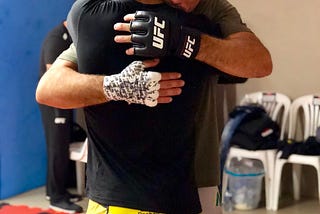 Demian Maia and Charles Oliveira: Passing of the baton (credit: https://twitter.com/demianmaia/status/1393796520315604992) (caption by: Deepak Kasukurthy)