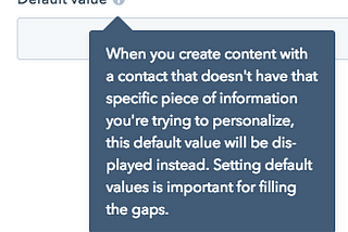 Setting Default Values for Personalization Tokens in HubSpot Emails and Website Content