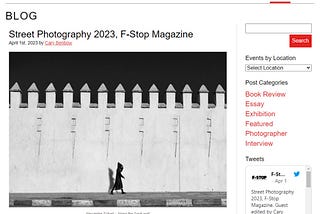 April-May Issue — F-Stop Magazine — Street Photography