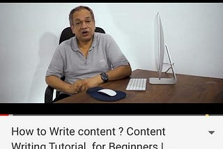 JUSTSTART YOUR GOAL
I have started watching content writing tutorials.