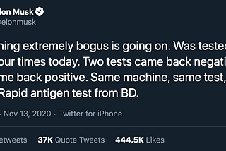 No, Elon Musk is not about to blow this COVID-19 testing thing wide open