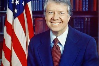 Photo of a young President Jimmy Carter, as recorded by the Library of Congress