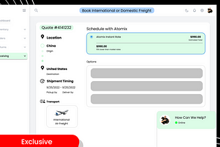 Freight Scheduling-Manage & Negotiate Shipments with Atomix App