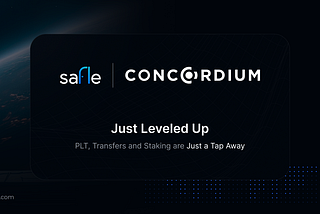 Concordium Is Live on Safle: PLTs, CCD, and Staking Are Just a Tap Away