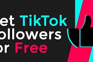 Image illustrating how to gain free TikTok followers
