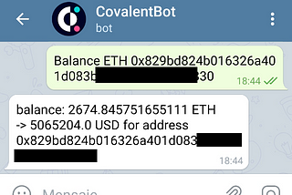 Covalent Telegram Bot. This time, java based