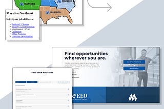 Before & After Corporate Careers Website: Marsden Careers