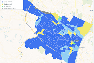 Mapping the 2020 Presidental Election in Albany, New York