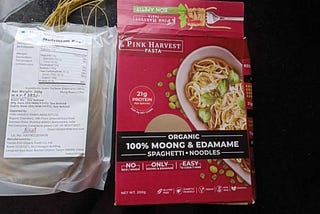 Review of Pink Harvest Farms Moong & Edamame Spaghetti Pouch, 200 G
