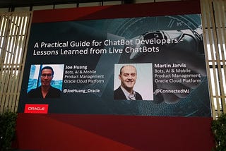 Oracle World 2018 e sua plataforma para bots
