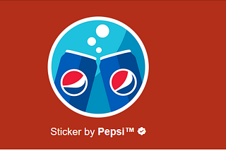 Twitter Promoted Stickers — Pepsi is the first Advertiser