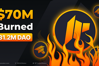 $70M Burn Complete: DAO Token Supply Re-Assessment