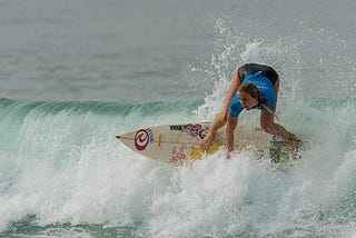 Bethany Hamilton surfing