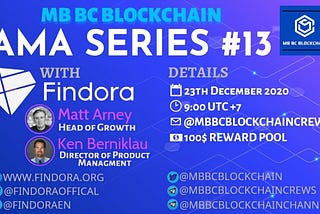 🎷MB Blockchain community VN AMA with Findora🎷