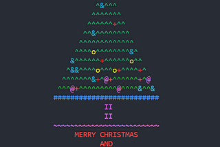 The expected output of the Holiday Greeting Message “Merry Christmas and Happy Holidays !”