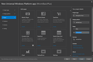 Windows Template Studio — Extending MVVM Basic with Dependency Injection