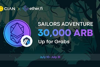 CIAN x Ether.Fi Sailors Adventure: 30,000 ARB Up for Grabs