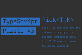 Re-implement Pick<T, K> | BFE TypeScript Puzzles #5