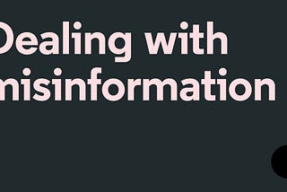 How should think tanks deal with the problem of misinformation?