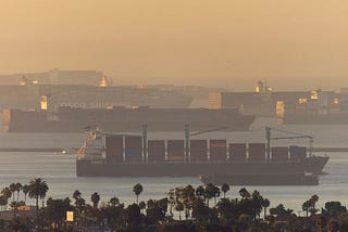 Ships stuck outside of LA port