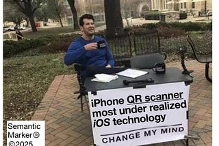iPhone QR Scanner is most under realized iOS technology