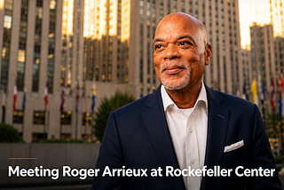 Meeting Roger Arrieux at Rockefeller Center