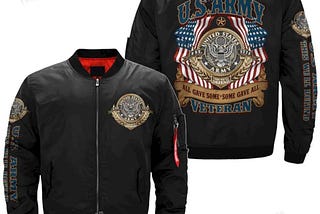 All Gave Some Some Gave All U.s Army Veteran Bomber Jacket