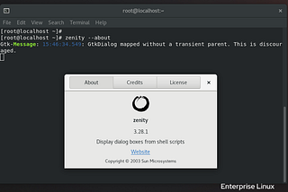 Zenity-Display GTK+ Dialogs