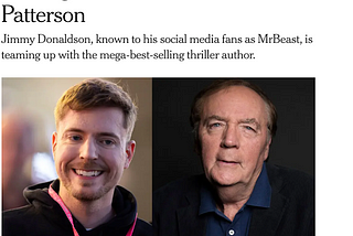 📇 Mr. Beast & James Patterson Write a Thriller Novel