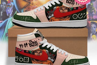 Chris Brown Tour Art Signature Nike Air Jordan 1 High Top Sneaker