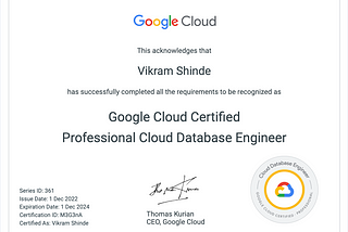 How I prepared to take the Google Cloud Professional Cloud Database Engineer certification