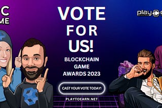 LOCGame Nominated for Blockchain Game Awards 2023: Cast Your Vote Now!