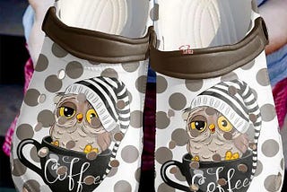 Owl More Coffee Please Crocs Crocband Shoes For Women Men