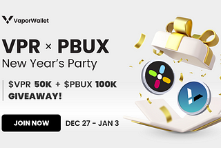 Sparkle into the New Year’s Party with $VRP x $PBUX