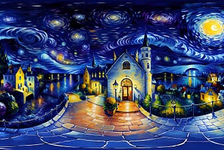 Starry Night, Reimagined: A Gallery of AI Artwork Inspired by Van Gogh’s Masterpiece